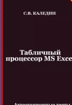 Аудиокнига - Табличный процессор MS Excel. Аттестационные тесты с ответами. Сергей Каледин - слушать в Litvek