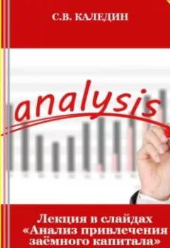 Обложка книги - Лекция в слайдах «Анализ привлечения заёмного капитала» - Сергей Каледин