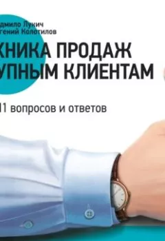 Обложка книги - Техника продаж крупным клиентам. 111 вопросов и ответов - Радмило Лукич