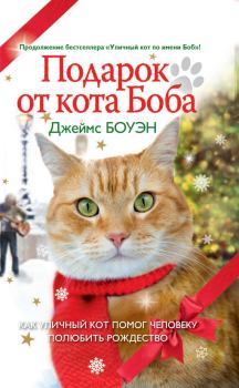 Обложка книги - Подарок от кота Боба. Как уличный кот помог человеку полюбить Рождество - Джеймс Боуэн