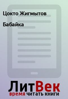 Книга - Бабайка. Цокто Жигмытов - читать в Litvek