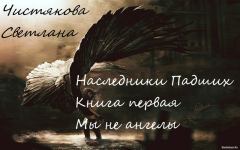 Обложка книги - Наследники Падших Книга первая Мы не ангелы - Светлана Чистякова
