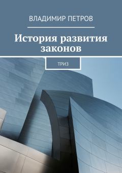 Обложка книги - История развития законов - Владимир Петров