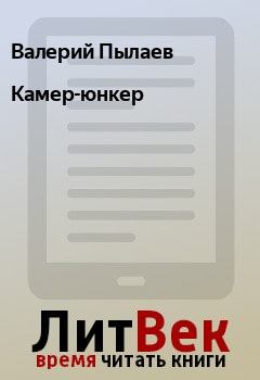 Обложка книги - Камер-юнкер - Валерий Пылаев