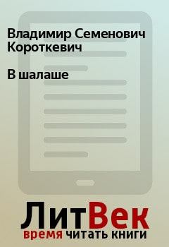 Обложка книги - В шалаше - Владимир Семенович Короткевич