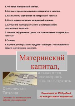 Обложка книги - Материнский капитал, а также о том, как получить и на что потратить - Татьяна Семенистая