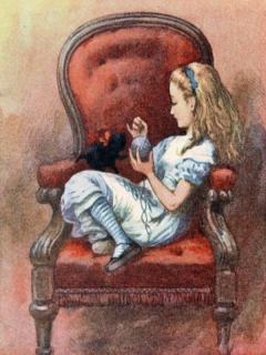 Обложка книги - Алиса в Зазеркалье / с цветными иллюстрациями - Льюис Кэрролл