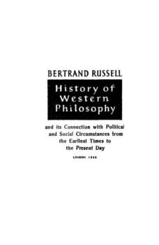 Книга - История западной философии. В двух книгах. Книга 1. Бертран Рассел - прочитать в Litvek