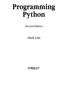 Книга - Программирование на Python, 2-е изд.. Марк Лутц - читать в Litvek