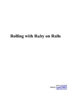 Обложка книги - Катание с Ruby на Rails - Курт Гиббс