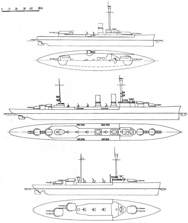 Броненосные корабли типа “Дойчланд”. Иллюстрация № 2