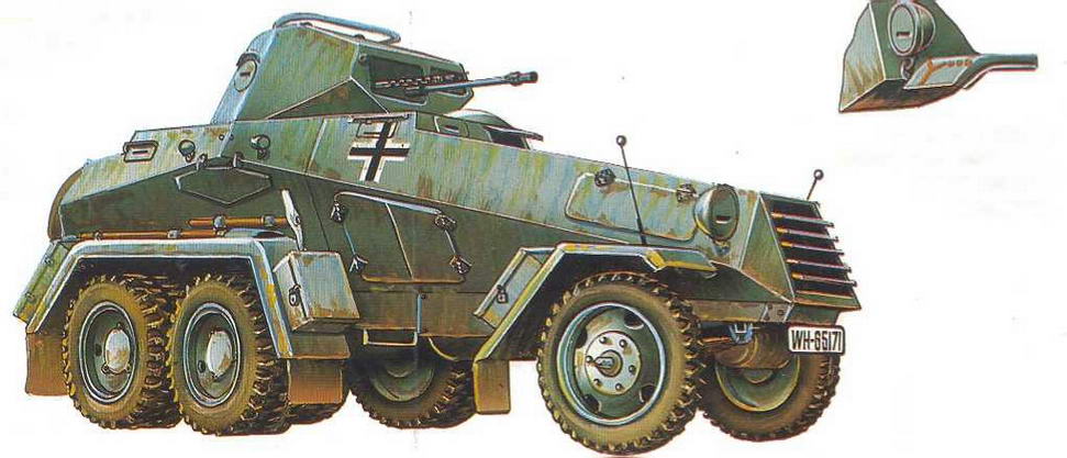 Бронетанковая техника Германии 1939 - 1945 (часть II) Бронеавтомобили, бронетранспортеры, тягачи и спецмашины. Иллюстрация № 85