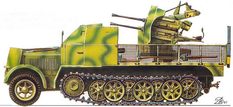 Бронетанковая техника Германии 1939 - 1945 (часть II) Бронеавтомобили, бронетранспортеры, тягачи и спецмашины. Иллюстрация № 89