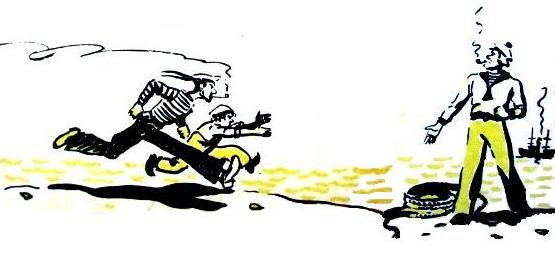 Гак и Буртик в стране бездельников  (Иллюстрации Ю. Смольникова). Иллюстрация № 8